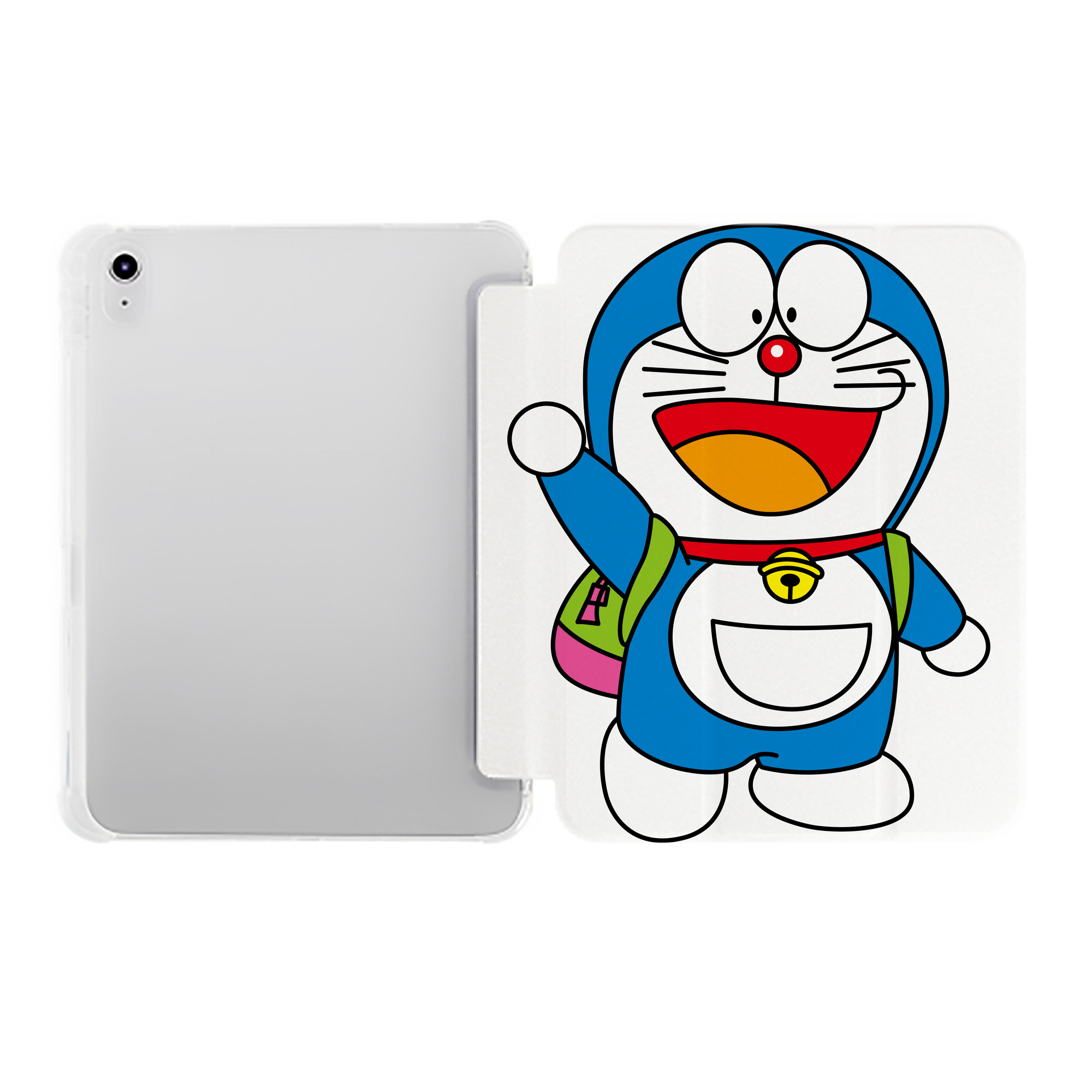 （画像用） ドラえもん Doraemon IPad ケース ペン収納付き 三つ折りスタンド PUレザー×シリコン 対応機種9.5/10.5/10.9インチ